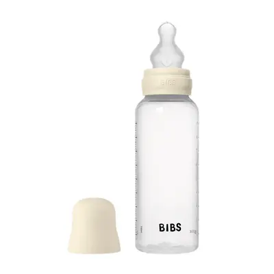 Bibs - set complet biberon anticolici, 270 ml, silicon, ivory bbb50171216