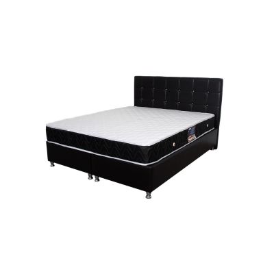 Saltea ortopedica, praga 140x190x22 cm, cu plasa de arcuri tip bonell, box spring system, fermitate medie, sistem de aerisire perimetral, saltsib drm1432
