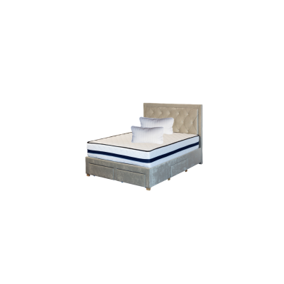Set saltea ortopedica, tulip super lux comfort, 140x190x30cm, fermitate tare, cu plasa de arcuri tip bonell, sistem de aerisire banda spaceair, saltsib plus 2 perne matlasate microfibra 50x70cm, lavabile la 60°c drm1699
