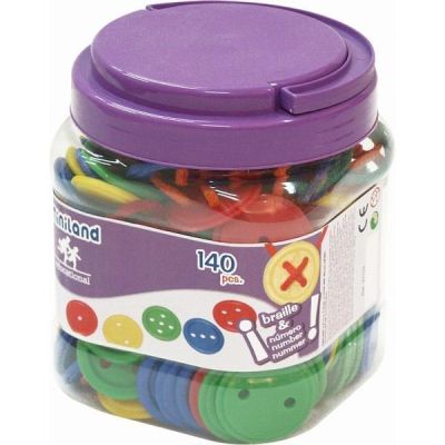 Set cu 140 nasturi pentru activitati educative Miniland - OKEML31715