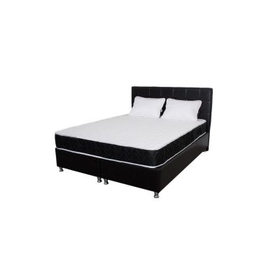 Saltea cu arcuri superortopedica lux luna 140x190x20 cm, plasa de arcuri tip bonnell, saltsib, plus 2 perne microfibra 50x70 cm drm9583