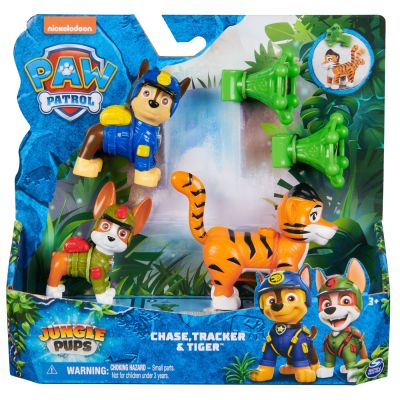 PATRULA CATELUSILOR JUNGLE PUPS SET 3 FIGURINE CHASE TRACKER SI TIGRUL VIV6068629