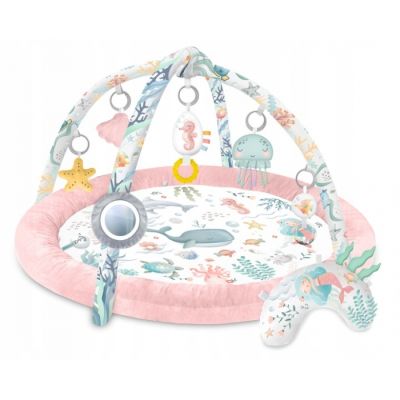 Salteluta de joaca pentru copii nukido ocean 730202 - roz edeedi730202