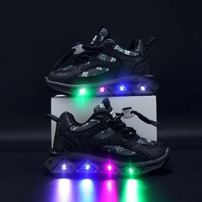 Adidasi negri cu luminite - lore mblv-1-1