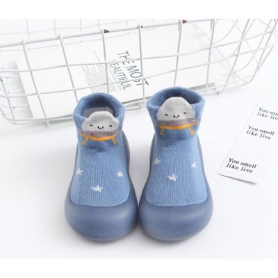 Mocasini albastri cu talpa antiderapanta - nava spatiala addw1026-4-mos2