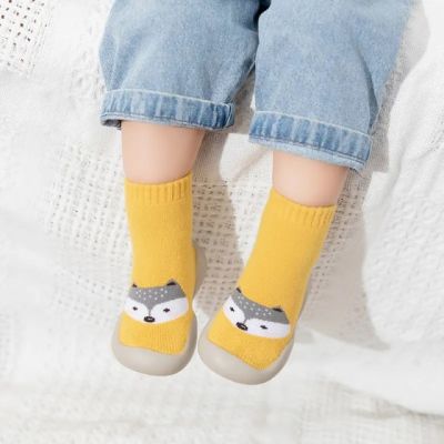 Mocasini galben mustar cu talpa antiderapanta - happy teddy addw1015-mos5