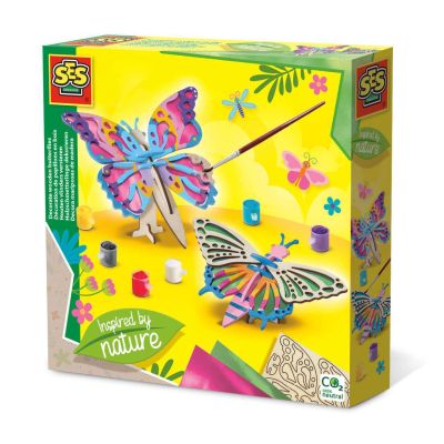Set de decorat fluturi din lemn sa14035