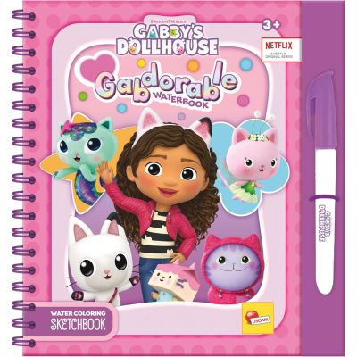Waterbook: carte de colorat gabby's dollhouse