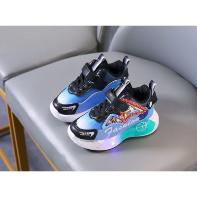 Adidasi cu luminite pentru baietei - fashion md777-2-c