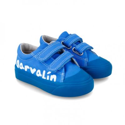 Tenisi canvas pentru copii Garvalin, azul electrico (Marime: 20) JEM242800-B-20
