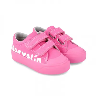 Tenisi canvas pentru copii Garvalin, rosa (Marime: 20) JEM242800-E-20