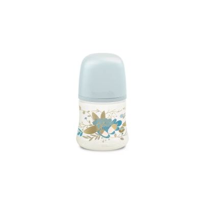 Biberon 150 ml tetină fiziologică SX Pro cu debit lent Albastru Gold Premium JEM8426420080156