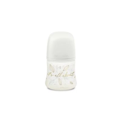 Biberon 150 ml tetină fiziologică SX Pro cu debit lent Gri Gold Premium JEM8426420080163