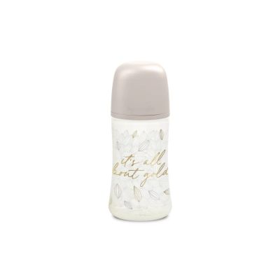 Biberon 270 ml tetină fiziologică SX Pro cu debit mediu Gri Gold Premium JEM8426420080194