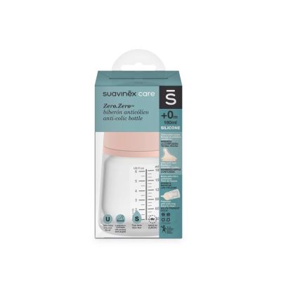 Biberon cu debit lent Zero Zero 180 ml Suavinex JEM8426420051101