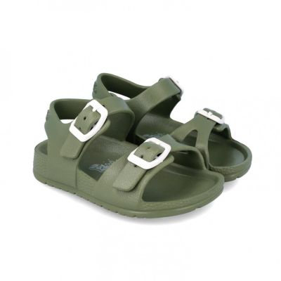 Sandale din cauciuc pentru copii Garvalin, militar (Marime: 23) JEM242870-B-23