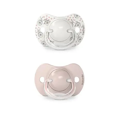 Suzetă fiziologică SX Pro din silicon, 2 buc 0-6 luni roz A walk in the park JEM8426420083188