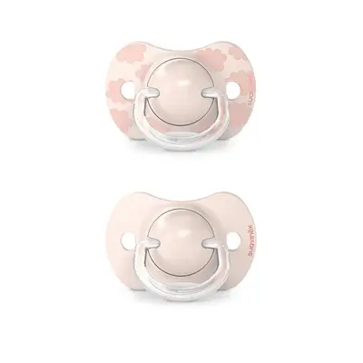 Suzetă fiziologică SX Pro din silicon, 2 buc 0-6 luni roz Dreams JEM8426420083164