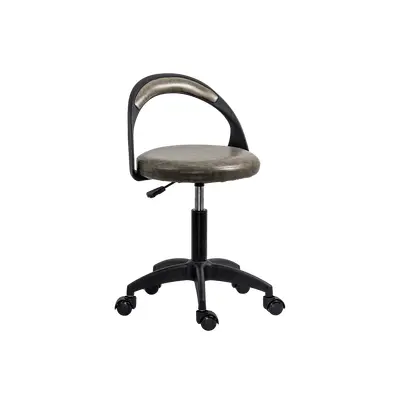 Scaun laborator off1020, rotativ, baza polipropilena, piele ecologica, inaltime ajustabila, 100 kg drm10361