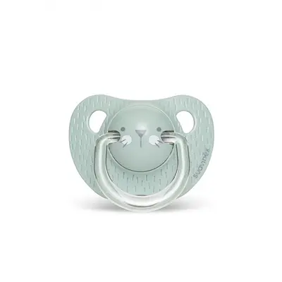 Suzetă anatomică +18 luni, pisică verde Hygge Suavinex JEM8426420068109