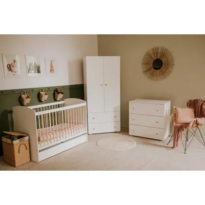 Mobilier Camera copii Si Bebelusi KLUPS KAROLINA Alb-Natur MYK00087088