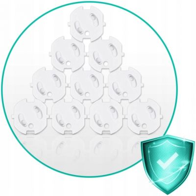 Protectii pentru priza, 10 bucati, ricokids 798500 - alb edeedi798500