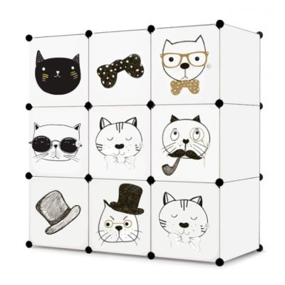 Raft modular cu 9 compartimente pentru camera copilului ecotoys m15228_1 edeedim15228_1