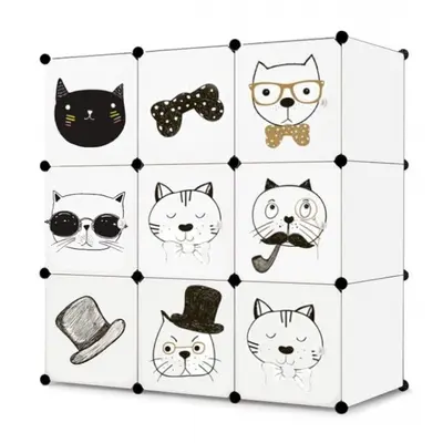 Raft modular cu 9 compartimente pentru camera copilului ecotoys m15228_1 edeedim15228_1