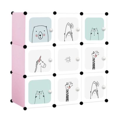 Raft modular cu 9 compartimente pentru camera copilului ecotoys m15229_1 edeedim15229_1