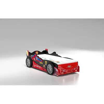 Patut tineret MDF Plastiko Vaper Negru Rosu 200x90 MYK00086235