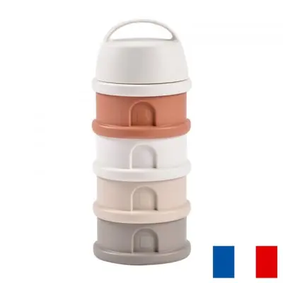 Recipient lapte praf 4 compartimente Beaba Cotton Terracotta ERFB911728