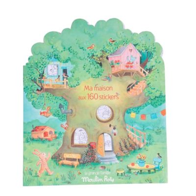 Carte de colorat cu stickere marea familie, moulin roty mr_632626