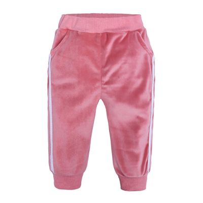 Pantaloni roz din catifea pentru bebelusi si copii adfsb61-2