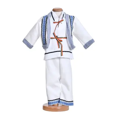 Costum traditional pentru botez baietel, 4 piese, Denikos&reg;TD217 NIK6270