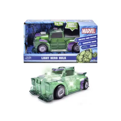 JADA MARVEL MASINUTA LIGHT HERO HULK CU SUNETE SI LUMINI SCARA 1:32 VIV203222003