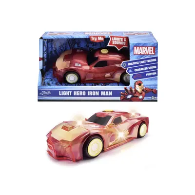 JADA MARVEL MASINUTA LIGHT HERO IRON MAN CU SUNETE SI LUMINI SCARA 1:32 VIV203222002