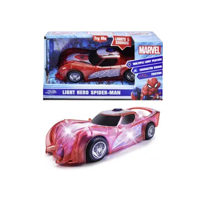 JADA MARVEL MASINUTA LIGHT HERO SPIDER MAN CU SUNETE SI LUMINI SCARA 1:32 VIV203222001