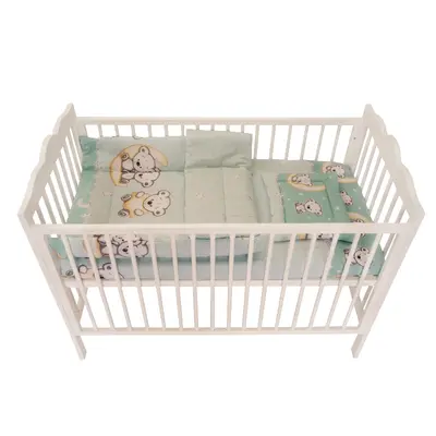 Lenjerie MyKids Bear On Moon Mint 4 piese 120x60 MYK00080731