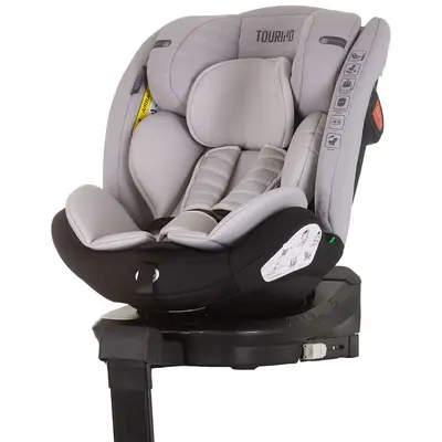 Scaun auto chipolino tourino i-size 40-150 cm ash grey cu sistem isofix hubstktrn02404as