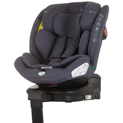 Scaun auto chipolino tourino i-size 40-150 cm granite cu sistem isofix hubstktrn02402gn