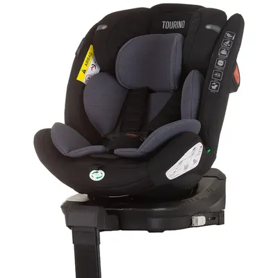 Scaun auto chipolino tourino i-size 40-150 cm obsidian cu sistem isofix hubstktrn02401ob