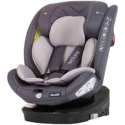 Scaun auto chipolino volare i-size 40-150 cm granite cu sistem isofix hubstkvlr02402gn