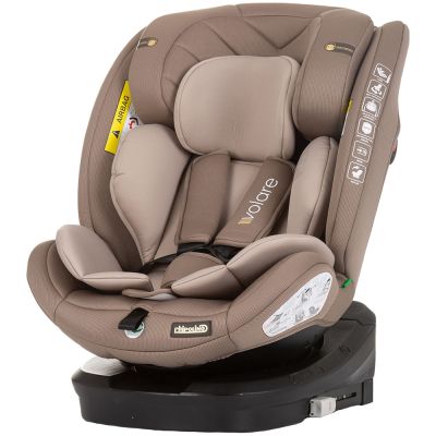 Scaun auto chipolino volare i-size 40-150 cm macadamia cu sistem isofix hubstkvlr02403ma