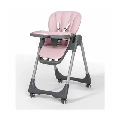 Scaun de masa, FreeON, Kai,Pana la 15 kg, Inaltime reglabila in 8 pozitii, Suport de picioare reglabil in 3 pozitii, Reglare spatar in 4 pozitii, Cu tavita reglabila, 6-36 luni, Pink BYN82672