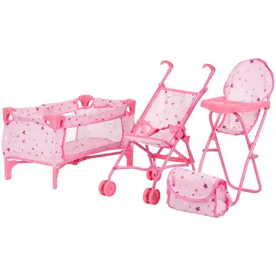 Set jucarii pentru papusi chipolino trixy 3 in 1 stars hubkzktr02401st