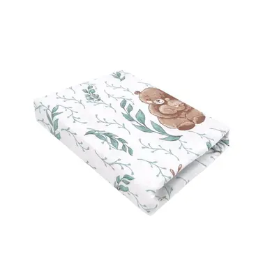 Cearceaf cu elastic, MimiNu, Pentru patut co-sleeper, Aurora, Dimensiune 76 x 43 cm, Din bumbac certificat Oeko Tex Standard 100, Lulu Natural BYN6426972026901