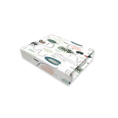Cearceaf cu elastic, Qmini, Pentru patut co-sleeper, Aurora, Dimensiune 76 x 43 cm, Din bumbac certificat Oeko Tex Standard 100, Hedgehog  BYN6426972026857
