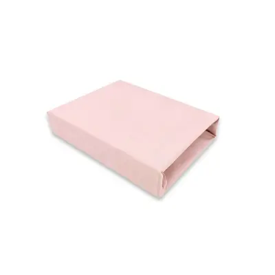 Cearceaf cu elastic, Qmini, Pentru patut co-sleeper, Aurora, Dimensiune 76 x 43 cm, Din bumbac certificat Oeko Tex Standard 100, Powder Pink BYN6426972026840