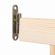Poarta de siguranta extensibila din lemn natur 72-122 cm Springos Wooden LVTKSG005