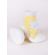 Mocasini galbeni pentru copii cu talpa antiderapanta - Floricica (Marime Disponibila: Marimea 22) OB-137